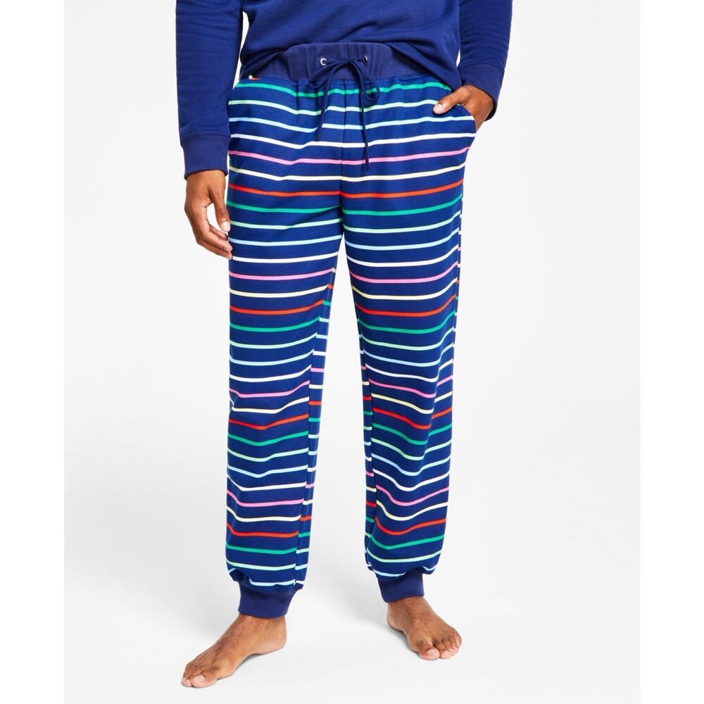 Charter Club Men's Printed Stripe‎ Matching Jogger Pantsm Size XL